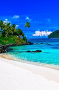 Praia em algum lugar das Ilhas Samoa !!!