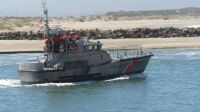 U. S. Coast Guard Cutter Heading Out From Morro Bay To Make Its Rounds