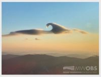 The Mount Washington Observatory captured a rare image of a KH cloud at 7 a.m. Feb. 24, 2020. (Mount Washington Observatory)