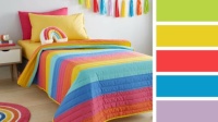 Striped Quilted Bedspread