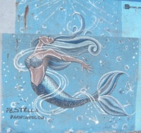 Mermaid mural, Heraklion, Crete