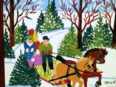 by Maud Lewis - Sleigh Ride 2