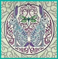 Self-colored drawings. Zelf gekleurde tekeningen.