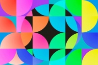 Colourful geometric abstract