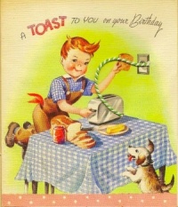 Themes Vintage illustrations/pictures - Birthday card