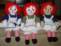 Raggedys in a row