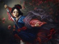 Mulan oil painting