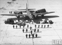 1942__The thirty-six men needed to fly and service a B-17E in 1942
