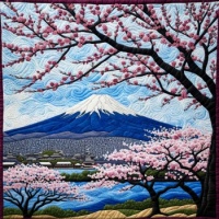 Mount Fuji in spring