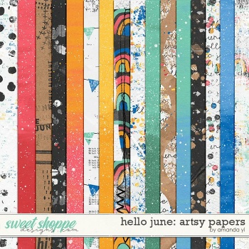 Solve hello june! artsy papers jigsaw puzzle online with 100 pieces