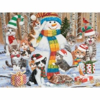 A Purrr-fect Snowman (Large)