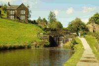 Scenic canal lock.