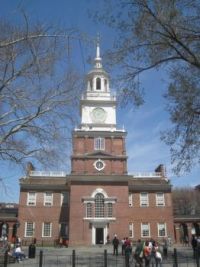 Independence Hall in Spring