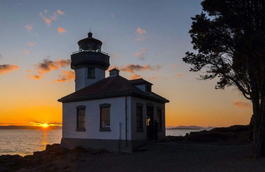 Lime Kiln Lighthouse, San Juan Island, Washington, late August 2021