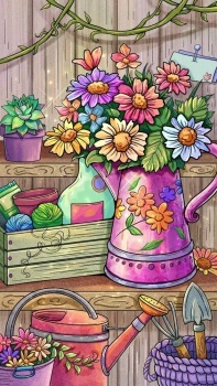 Pot pourri de fleurs et de couleurs