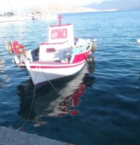 Boat in Emporio, Chalki