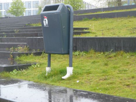 Mailbox with Galoshes