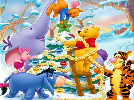 decorating the tree - pooh style