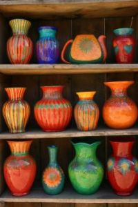 Recycled Handpainted Vases
