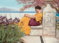 Godward-Under the Blossom that Hangs on the Bough-1917