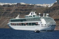 Splendour of the Seas at Santorini