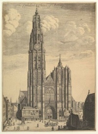 Wenceslaus Hollar:Antwerp-Cathedral