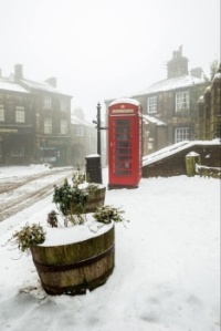 Snowy Winter phone box