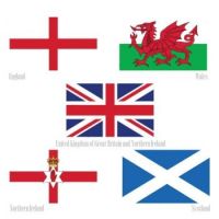 National flags of UK