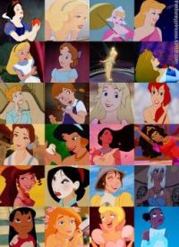 Disney Girls Throughout Time