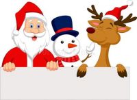 cartoon-santa-claus-reindeer-snowman