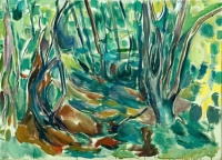 Elm Forest in Summer, 1923, Edvard Munch (1863-1944)