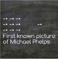 First Known Picture of Michael Phelps