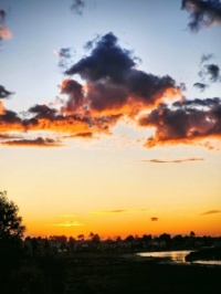 Bright clouds tonight