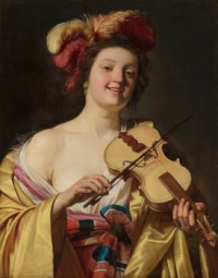The Violin Player (1626) Gerard van Honthorst (Dutch, 1592 – 1656)