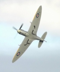 Spitfire over Douglas Bay