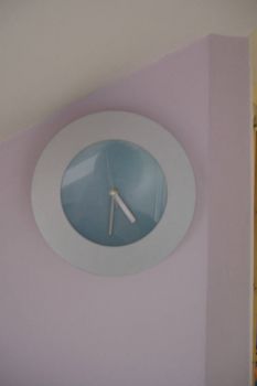 Theme: Clocks & Time Pieces: Silver Modern Wall clock