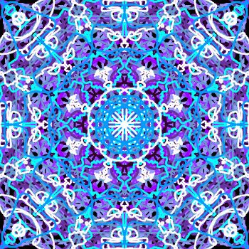 Kaleidoscope blue