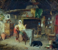 The Ettrick. Shepherd Boy Receiving his first impressions from his mother, 1858
