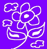 Eraser Cloud & Flower Doodle