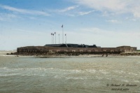 This is Fort Sumter in the Charleston Harbor.