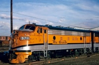 Rio Grande F7A #5711, Denver CO, ca. 1970.