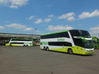 Par de Marcopolo Paradiso G7 1800DD de turbus en Terminal Alameda