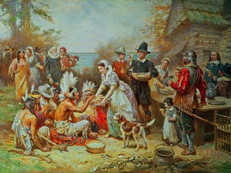 Jigsaw Puzzle | The-First-Thanksgiving | 12 pieces | Jigidi