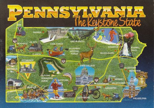 Solve Pennsylvania map (another one for Hooter) jigsaw puzzle online ...