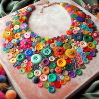 BUTTON NECKLACE