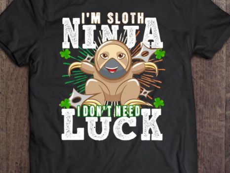 Solve Funny Ninja Sloth Irish for you jigsaw puzzle online with 70 pieces