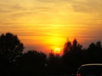 Západ slunce...   The sunset…