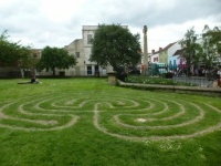 Labyrinth, in front of Glastonbury's church