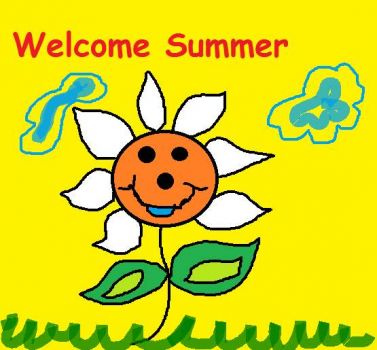 Summer Bliss Welcome Summer Doodle