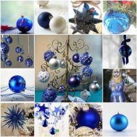 Christmas in blue